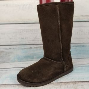 Xhilaration Womens Brown Suede Winter Boots 9